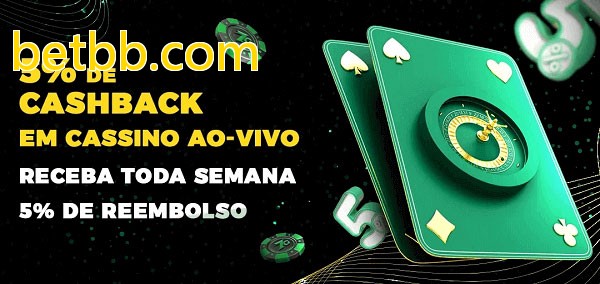 Promoções do cassino ao Vivo betbb.com